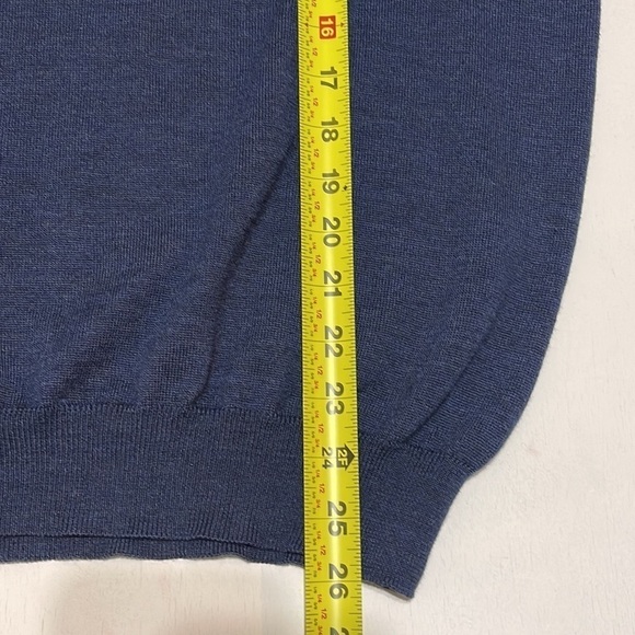 Nordstrom Men 100% Extra Fine Merino Wool Long Sleeve Sweater Shirt Size M - Picture 8 of 12